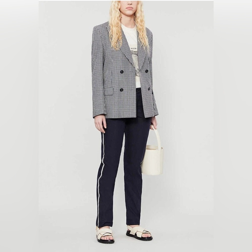🌸ZADIG & VOLTAIRE Pomelo Mili Cotton Pant in Navy Size 40
